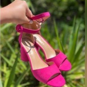 Lauren Conrad Hot Pink Ankle Strap